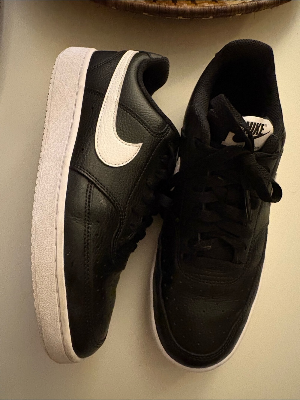 Nike Court Vision Women’s Black and White Sneakers